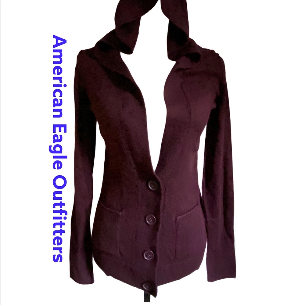 American Eagle Hooded Cardigan